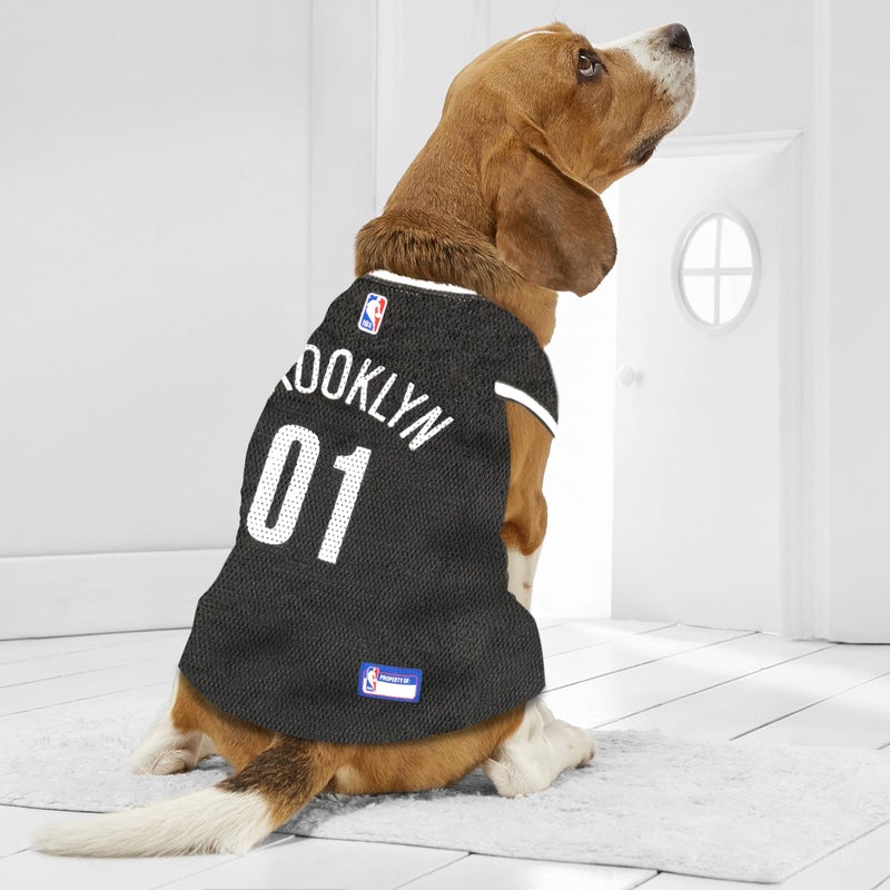 Pets First NBA PET Jersey Brooklyn NETS Basketball Dog Jersey, Medium. Best Licensed Basketball Jersey for The Real Four-Legged Fan! - Image 3